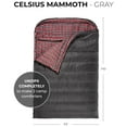 thumbnail image 2 of TETON Sports Mammoth 20 Degree Sleeping Bags for Camping & Base Camp, Gray, 2 of 11