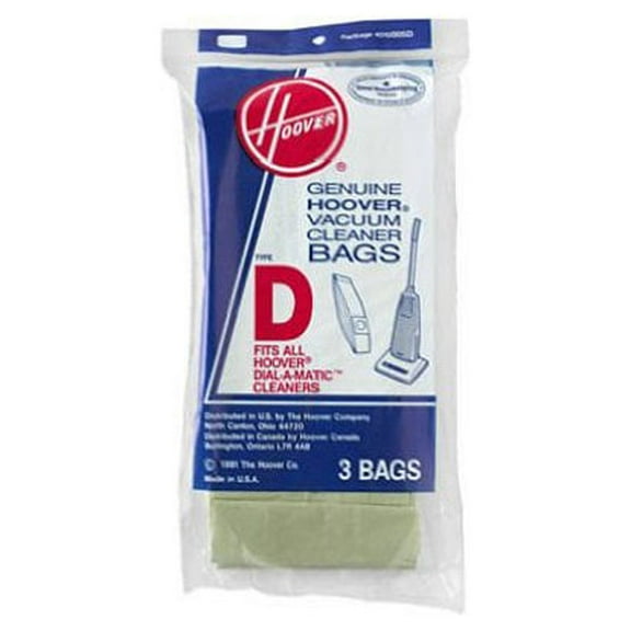 24 DESIGNED TO FIT HOOVER D UPRIGHT VACUUM BAGS