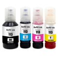 thumbnail image 1 of Juego de 4 botes de tinta de 140 ml/70 ml para reemplazar Epson 113 Compatible/no OEM de, 1 of 3