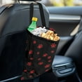thumbnail image 4 of Yuyamidu Red Dog Paw Car Garbage Bag Holder Organizer Storage Bag Hanging Auto Trash Bin Accessory Collapsible Automotive Trash Bag Fit Car SUV Trucks, 4 of 7