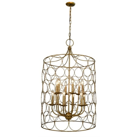 

Hattie Cage-Style Pendant in Gold Metal