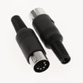 thumbnail image 3 of Conector DIN macho de 5 terminales de soldadura, 3/4/5/6/7/8 pines 5 Pin, 3 of 8