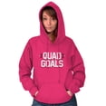 thumbnail image 3 of Quad Goals Weightlifting Barbell Unisex Plus Fleece Graphic Hoodie Brisco Brands 2X, 3 of 5