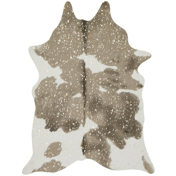 Loloi Bryce Faux Cowhide Taupe / Champagne Area Rug