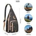 thumbnail image 3 of Celestial Witchy Shoulder Bag - Astrology-Inspired Design, Gothic Sling Bag for Men, Durable & Tactical, 3 of 4