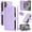 Purple, variant on Allytechgroup Flip Wallet Phone Case for Samsung Galaxy A15, Shockproof Case with Credit Card Slot Shoulder Strap Lanyard Zipper PU Leather Phone Case for Women Girls, Darkgreen