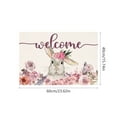 thumbnail image 3 of Easter Door Mat,Spring Bunny Floral Flower Indoor Outdoor Non-Slip Doormat,Entryway Front Porch Easter Rabbit Welcome Door Mat Colorful for Entrance Decor 24" x 16", 3 of 6
