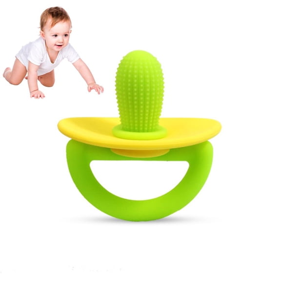 Silicone Teething Mitt - Soothing Infant Teething Mitten with Adjustable St