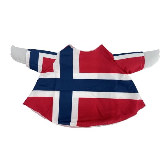 JWZZYD Flags of Different Countries Lawn Goose Outfit, 23" Porch Goose Clothing, Durable Goose Shirt, for Outdoor Yard, Garden, Patio, Holiday, Festival and Soccer Match Decoration(Norway, 1 Pack)