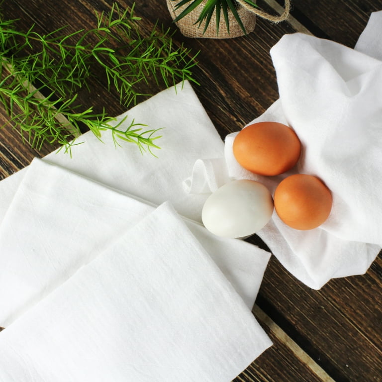 Mainstays White Flour Sack Kitchen Towel Set - 10 ct