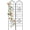 F002, variant on 4 Pack 71x20in Rustic Iron Arch Decoration Garden Trellis with Black Metal Coating – Perfect for Supporting Climbing Plants Outdoor, Roses, Vines, Flowers, and Vegetables.