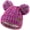Multicolor, variant on REDESS Kids Winte Beanie Hat with Two Pom-Pom for Girls 3-9 Year Old,Black