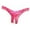 Hot Pink, variant on Panties for Women,Lace Open Cut Pearl Massage Hollow Low Waist Triangle G String Panties for Women,Womens Underwear,Pink,One Size