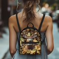 thumbnail image 2 of CHAQLIN Camo Deer Silhouette Mini Backpack, Zipper Closure Polyester Small Backpack for Travel Dating, Adjustable Strap Travel Backpack, 2 of 5