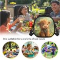 thumbnail image 6 of Jeiento Highland Cow Backpack Set for Girls Elementary School Backpack with Lunch Box Pencil Case 3Pcs Kids Bookbags for 3rd Grade Boys Watercolor Book Bag Back to School Gifts Green, 6 of 7