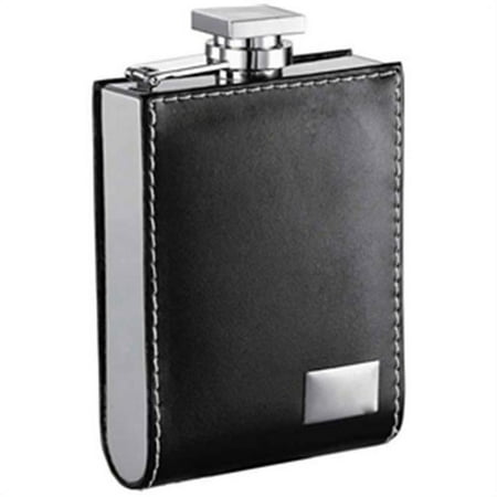UPC 849847000008 product image for Visol VF1101 Wallet Black Leatherette 6oz Liquor Flask with Engraving Plate | upcitemdb.com