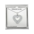 thumbnail image 2 of Ladies Brilliance Fine Jewelry Sterling Silver Simulated Diamond Pendant, 18", 2 of 2