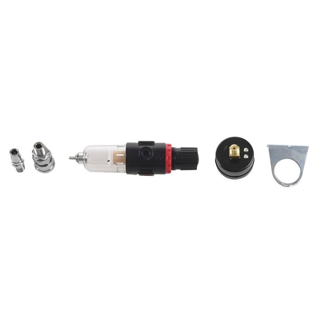 Filtre Compresseur d'Air 1/4 Séparateur d'Eau Kit d'Outils avec Régulateur AFR-2000