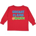 thumbnail image 3 of Inktastic Cricket player in training Boys or Girls Long Sleeve Toddler T-Shirt, 3 of 5