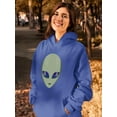 thumbnail image 2 of Alien With Space Eyes Hoodie Women -SPIdeals Designs, Female 5X-Large, 2 of 4
