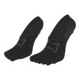 thumbnail image 3 of Unique Bargains 1 Pair Five Toe Socks Breathable Breathable Socks for Women Black, 3 of 6