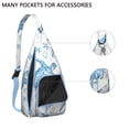 thumbnail image 4 of Sunset Turtle Sling Backpack - Tropical Ocean & Beach Print, Fashionable Crossbody Bag for Students & Office Workers, 4 of 4