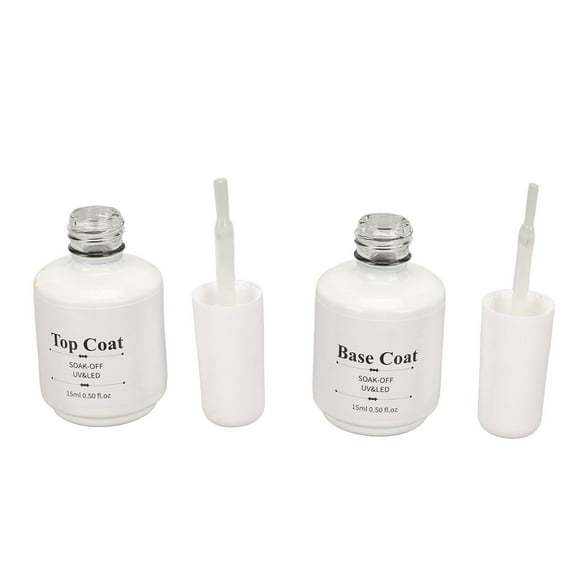 Juego De Capa Superior Para Base De Uñas, Juego De Esmalte De Gel UV Resistente Al Desgaste, Inodoro Y Saludable, Seguro Para Salón De Uñas