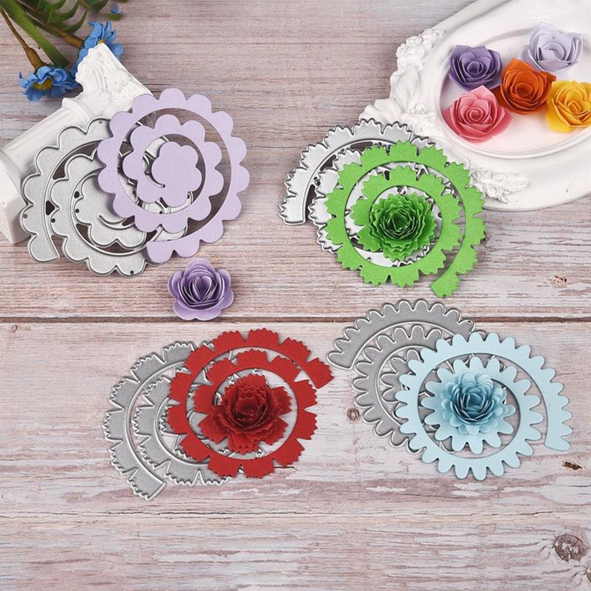 Daisy Flower Metal Cutting Die DIY Embossing Paper Dies for Card Making Template Making Die-Cut Thanksgiving Christmas Craft Molds