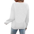 thumbnail image 4 of TINZ Chandails en Molleton Oversize à Manches Longues pour Femmes, Col Rond, Imprimé Lettre, Léger, Ample, Sans Capuche, Mignon, Automne, 4 of 6