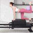 thumbnail image 6 of COZONY Foldable Solid Reformer Step Box w/ Handle, Durable Wood Fitness Equipment for Pilates Home & Studio, 6 of 11