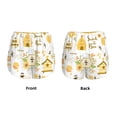 thumbnail image 6 of Uemuo Farm Bee Cute Honey Pattern Women's Athletic Shorts High Waisted Running Shorts with Liner Pockets Gym Elastic Workout Shorts-Small, 6 of 9