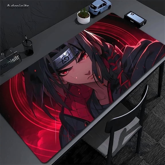 Ninja Anime Keyboard Desk Mat - Large Mouse Pad, 60x30