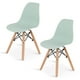 thumbnail image 1 of Sillas Infantiles para Niños con Asiento Ergonomico de Plastico y Estructura de Madera Diseño Tipo Eames - Sillas Preescolar Estilo Moderno con Soporte de Acero Set 2 Piezas, 1 of 5