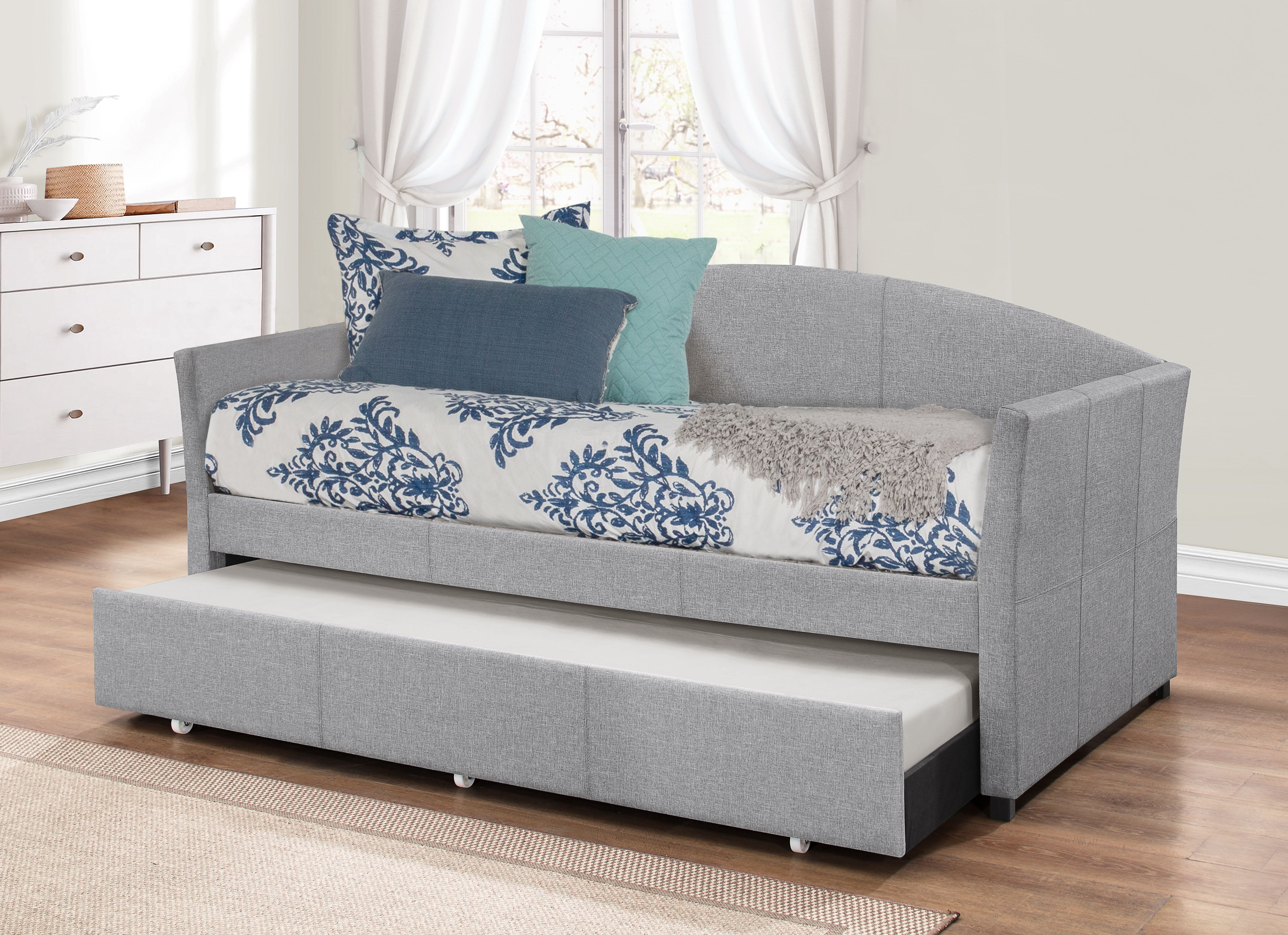 Hillsdale Furniture Westchester Daybed Smoke Gray Trundle