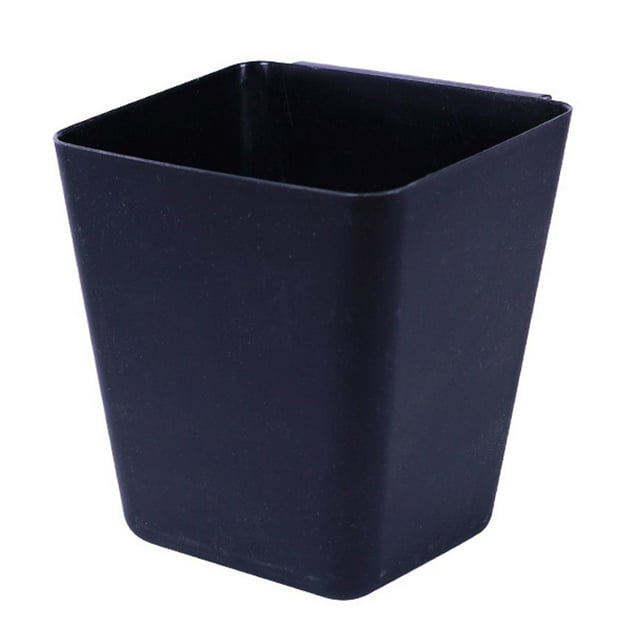 Portavasos colgante, cubo de almacenamiento, organizador, decoración, carrito con ruedas, accesorios negro