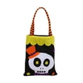 thumbnail image 1 of Inteprter Bolsa de dulces Accesorios de Halloween Juguete para niños con asa Bolsa de calabaza Artesanía Festival Accesorios Escena Arreglo Paquete de Kits de decoración para fiestas Calavera negra Inteprter HA068067-02, 1 of 6