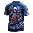 thumbnail image 3 of DORKASM Men Halloween T-Shirt Short Sleeve Crew Neck Spider Ghost Graphic Spooky Shirt 2026 Bat Witch Funny Shirts Graphic Funny Print Trendy Tshirt Blue L, 3 of 3