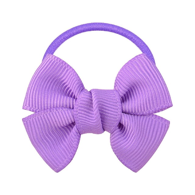 Baby Girls Hair Ties Elastic Ponytail Holders With Decorative Bows Toddler Soft Hair Ropes Accessories