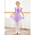 thumbnail image 6 of Oudiya 3-9 Years Ruffle Sleeve Ballet Leotard Dance Dress Tutu Skirt Outfits for Girls Gymnastics, 6 of 6