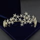 thumbnail image 4 of Zhuge Tiara de boda para novia, diadema de princesa, corona nupcial, joyería para el cabello con diamantes de imitación de cristal, decoración para novia, cumpleaños, graduación, boda (A), 4 of 4
