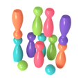 thumbnail image 2 of Juego de bolos para niños, para interior y exterior, divertido, interactivo, para desarrollo temprano, ligero 10 alfileres, 2 of 9
