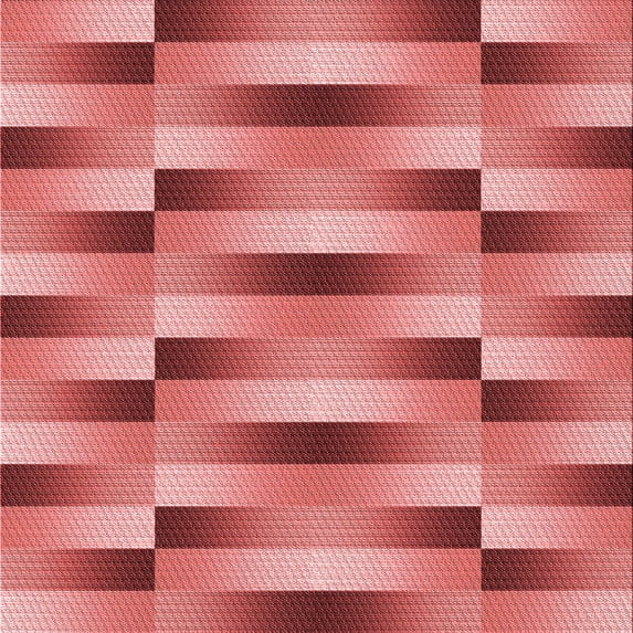 Ahgly Company Indoor Square Patterned Lava Red Area Rugs, 5' Square