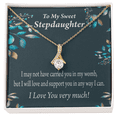 thumbnail image 3 of To My Stepdaughter Love & Support Alluring Ribbon Necklace Message Card, 3 of 7