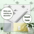thumbnail image 6 of Bates- 2 Port Keystone Wall Plate, 10 Pack, White Ethernet Wall Cover, Keystone Plate 2 Port, Ethernet Wall Plate 2 Port, Ethernet Gang Wall Plate, Ethernet Plate, Dual Gang Keystone Wall Plate, 6 of 8