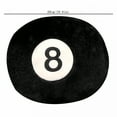 thumbnail image 4 of BESTSKY Soft and Fluffy Billiards Plush Pillow - Black Color No. 8 Ball Plushies Hip Protective Stuffed Seat Cushion for Sofa,Bedroom Decor,and Home Decoration, 4 of 7