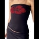 thumbnail image 2 of Top de Tubo Sin Tirantes con Estampado Floral para Mujer, Estilo Y2K, de Punto, Estilo Bandeau, para Verano Negro M, 2 of 6