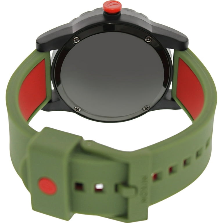 Nixon Men's Genie A3261048 Black Polyurethane Quartz Watch Nixon Men's Genie A3261048 Black Polyurethane Quartz Watch