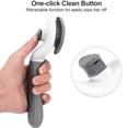 thumbnail image 5 of Dog Cat Pet Grooming Brush, Self Cleaning Shedding Brush, Grooming Tool for Long Haired or Short Haired Cats Dogs - Gray, 5 of 8