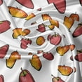 thumbnail image 7 of Ambesonne Apple Valance & Curtain, Red and Orange Fruits Art, 55"x30", Pale Ruby Earth Yellow, 7 of 7