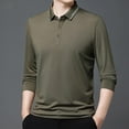 thumbnail image 6 of Men Clothing, Men's Autumn Business Casual Long Sleeve Polos Shirt, 6 of 7